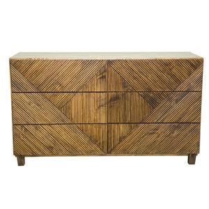 Fluted Brown Topaz Console-PineTreeLane