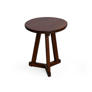 Brown Wood Side Table-PineTreeLane