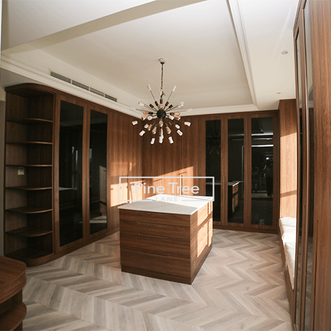 Wardrobes with space-oriented closet design