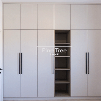 hinged wardrobe with full-opening doors