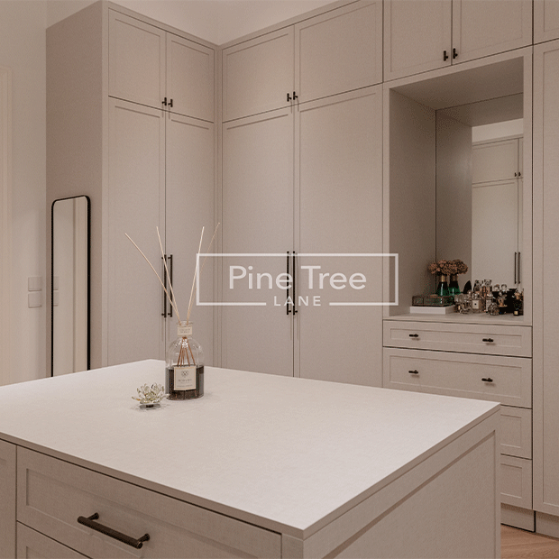 Luxury wardrobe with spacious closet