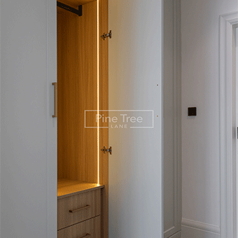 Automatic sensor lighting inside wardrobe