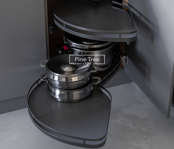 kitchen accessories storage with organized compartments