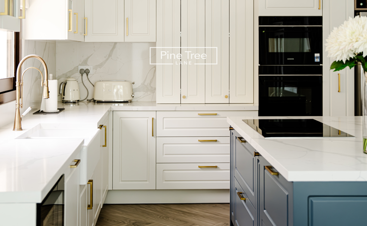 Modular kitchen with space-saving appliances