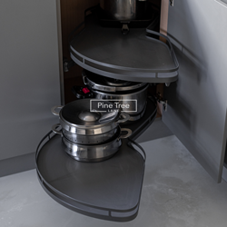 corner pull-out system for kitchen