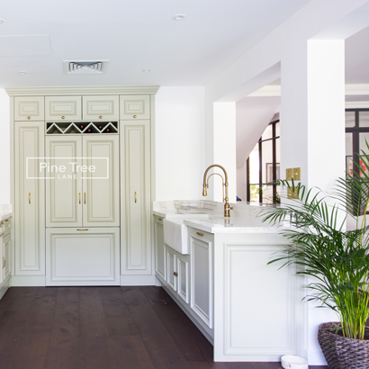 floor-to-ceiling cabinetry with integrated panel doors