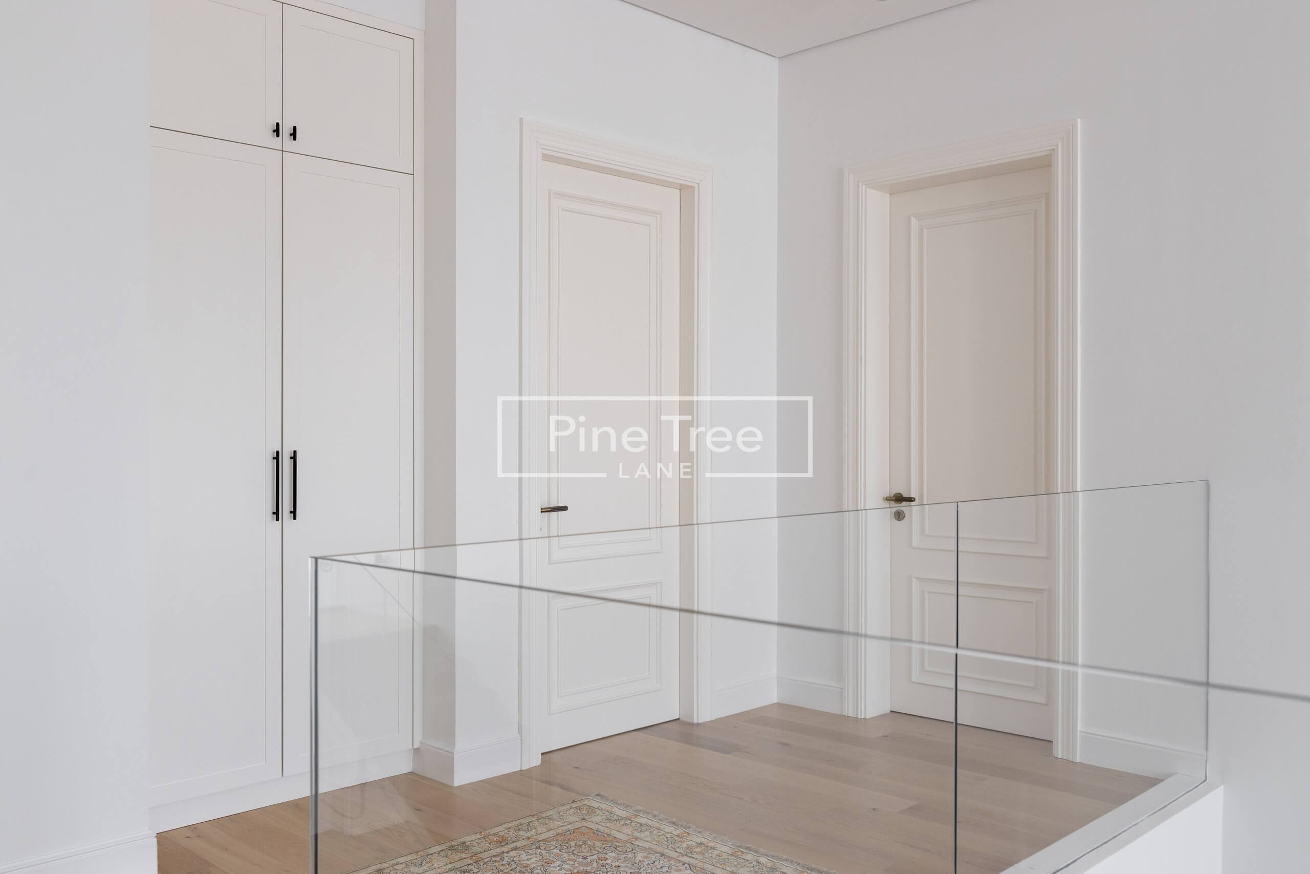 white wooden doors