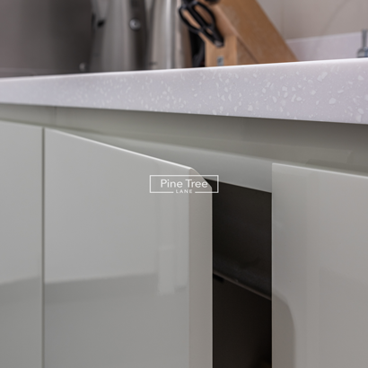modern kitchen cabinetry in glossy finish