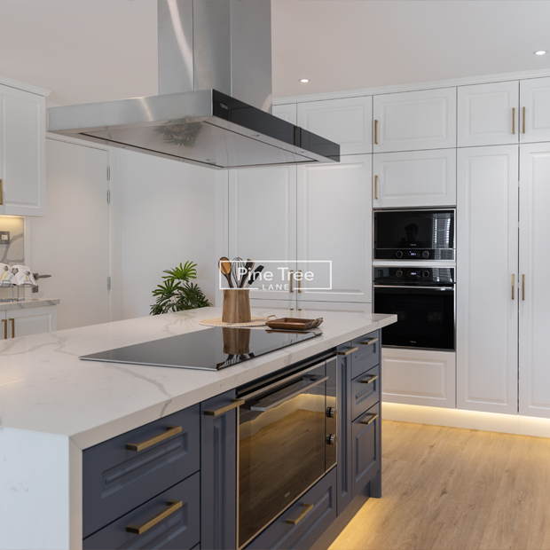 Modern kitchen with a stylish countertop design