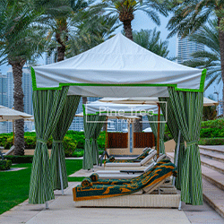 outdoor upholstery designed for beachside use