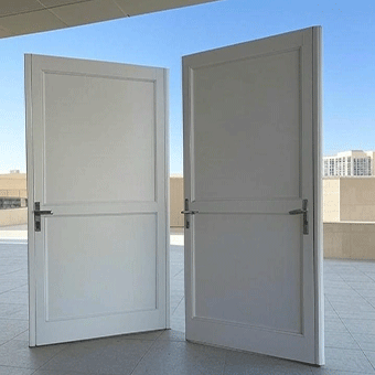 Exterior PVC doors combine modern aesthetics