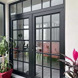 Premium PVC glass door with sleek frames
