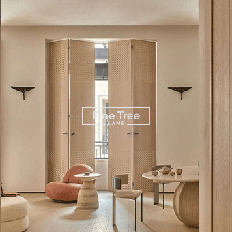Modern folding doors with sleek design