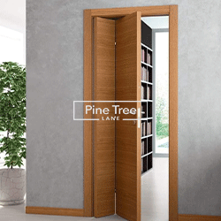 Space-saving folding door