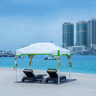 outdoor upholstery for beachside cabanas