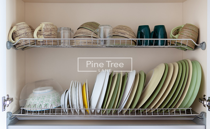 Tiered Shelving for Vertical Storage