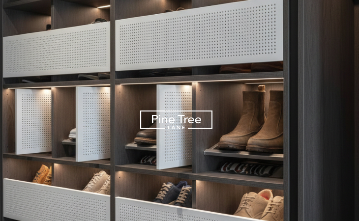 Built-In Shoe Racks with Ventilation