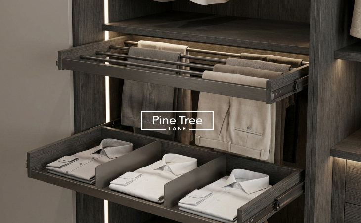 Pull-Out Trouser Racks & Shirt Organizers