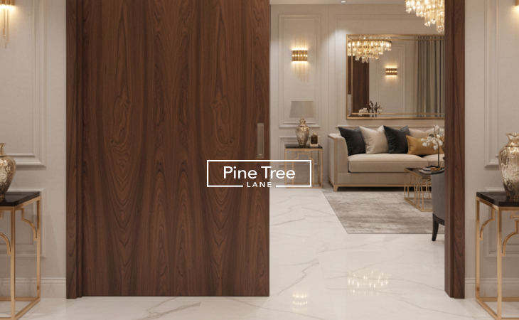 Wooden Sliding Doors (Best for Warm Luxury Interiors)