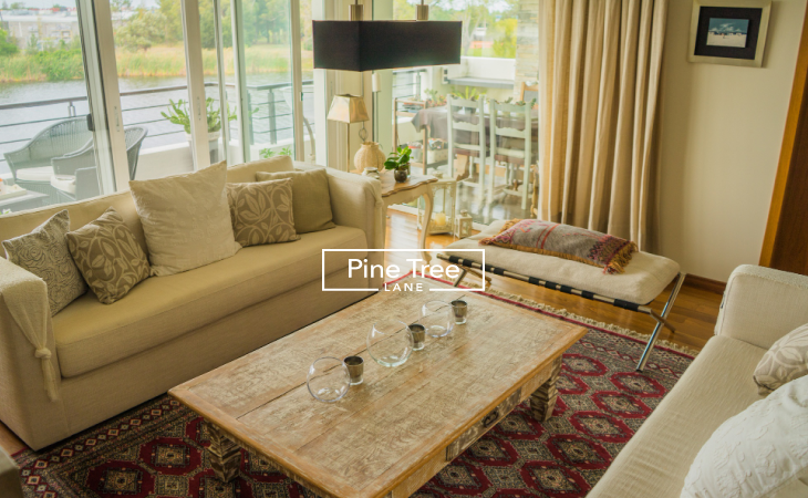 Furniture view in penthouse