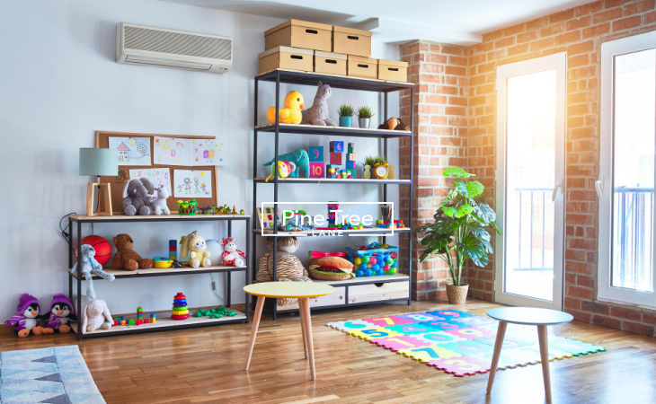Separate Activity Zones in kids room