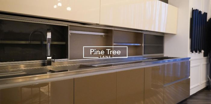 Gloss kitchen cabinet