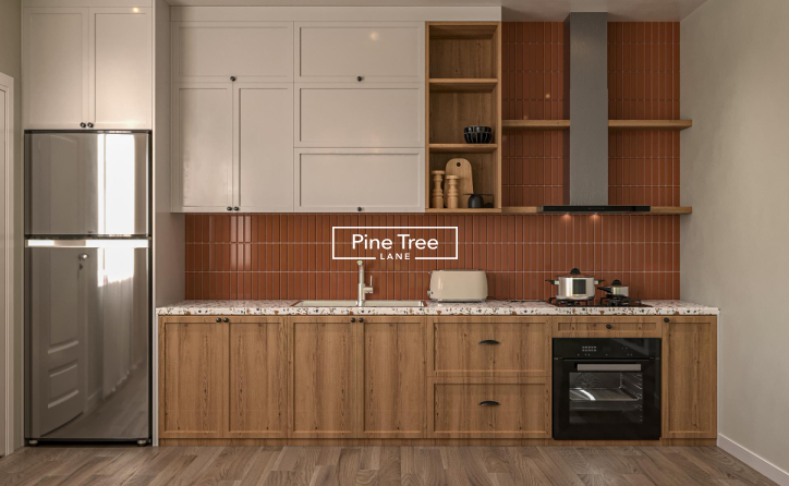 built-in kitchen style- pine tree lane