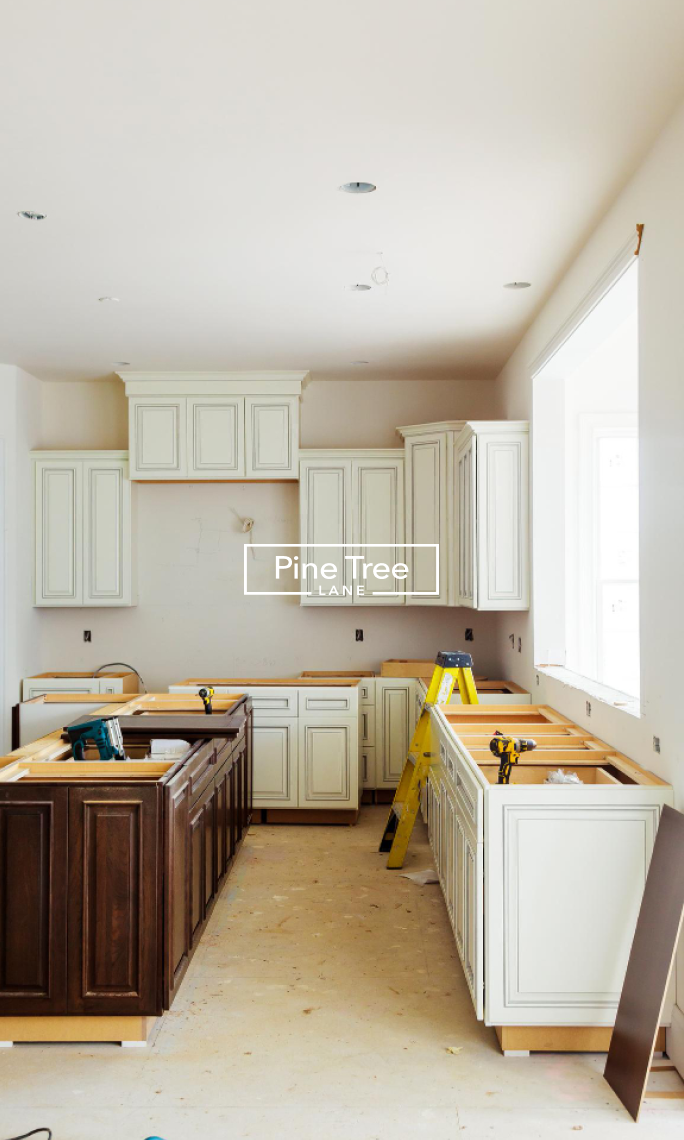 “Kitchen renovation with custom cabinetry